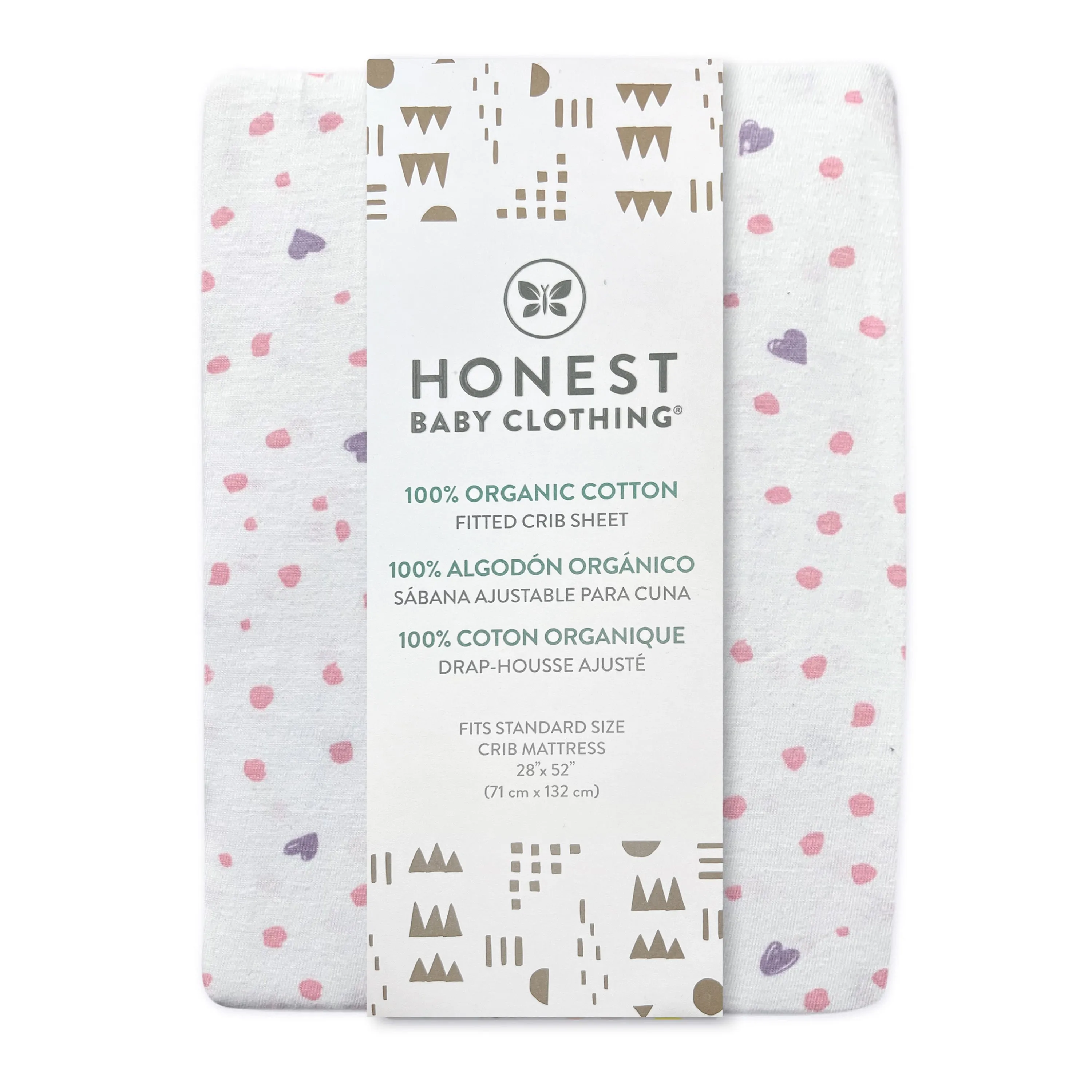 2-Pack Organic Cotton Fitted Crib Sheets