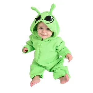 Alien Fleece Baby Bunting Bodysuit