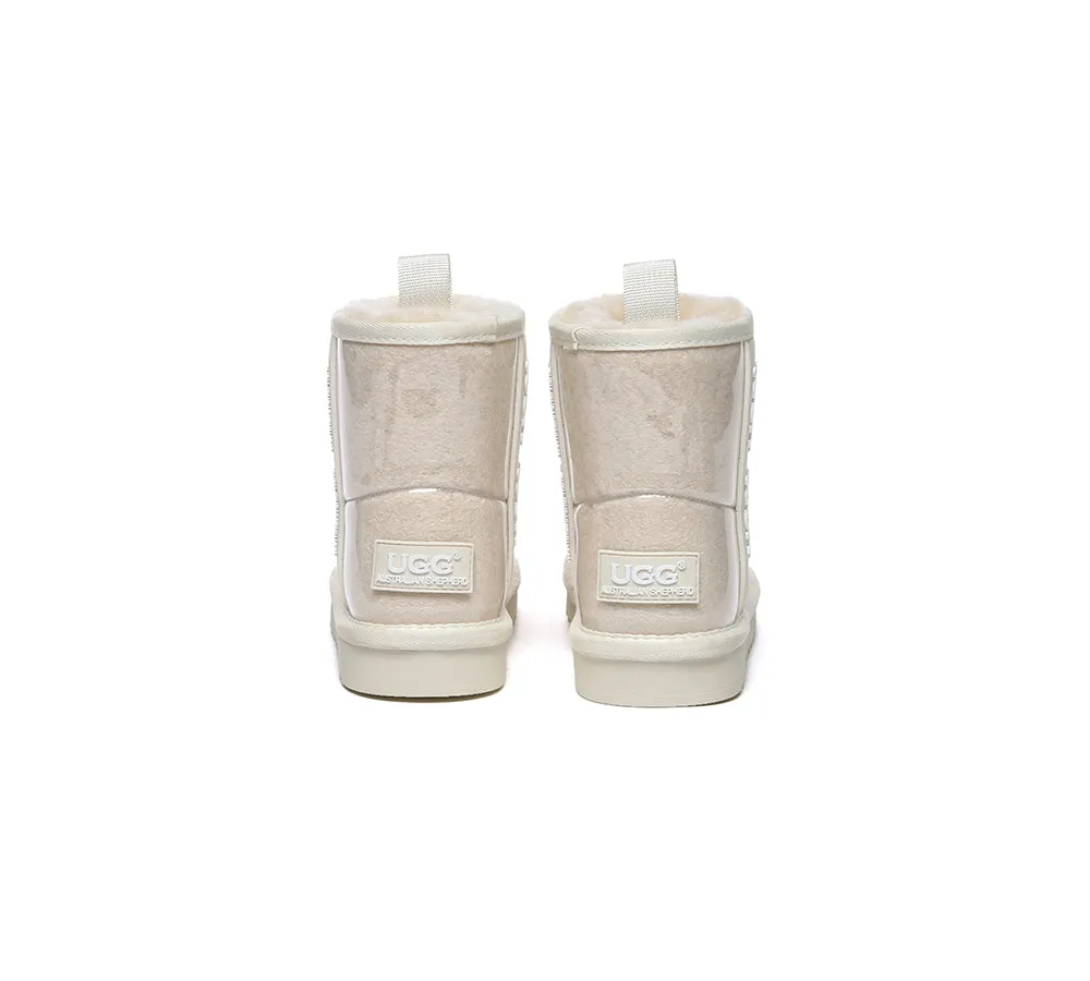 Australian Shepherd® Kids Ugg Boots Clear Waterproof and Shearling Coated Classic