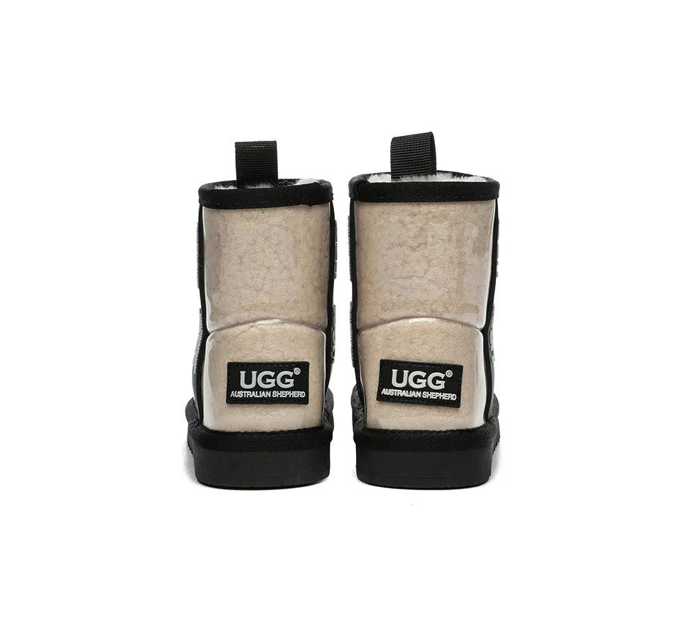 Australian Shepherd® Kids Ugg Boots Clear Waterproof and Shearling Coated Classic
