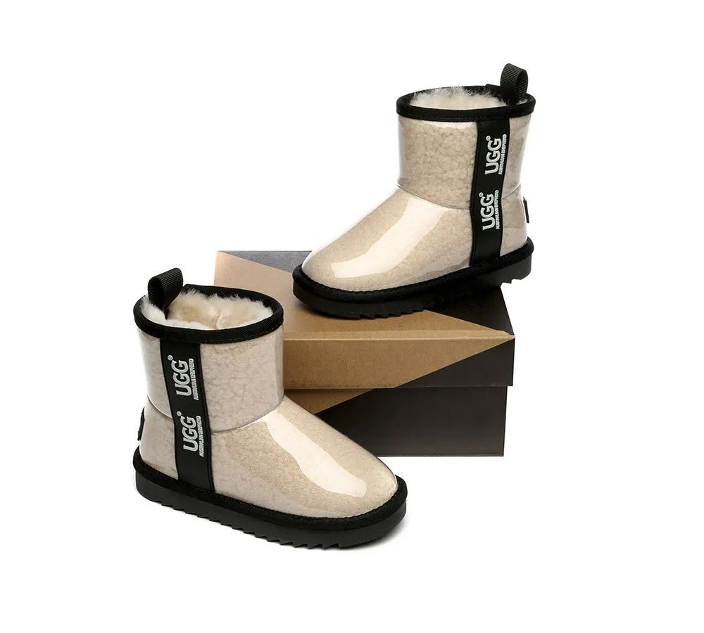 Australian Shepherd® Kids Ugg Boots Clear Waterproof and Shearling Coated Classic