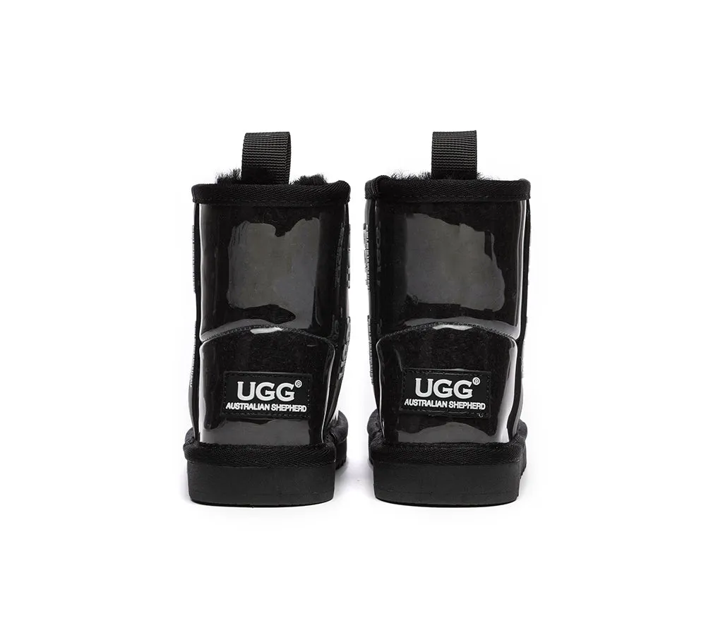 Australian Shepherd® Kids Ugg Boots Clear Waterproof and Shearling Coated Classic