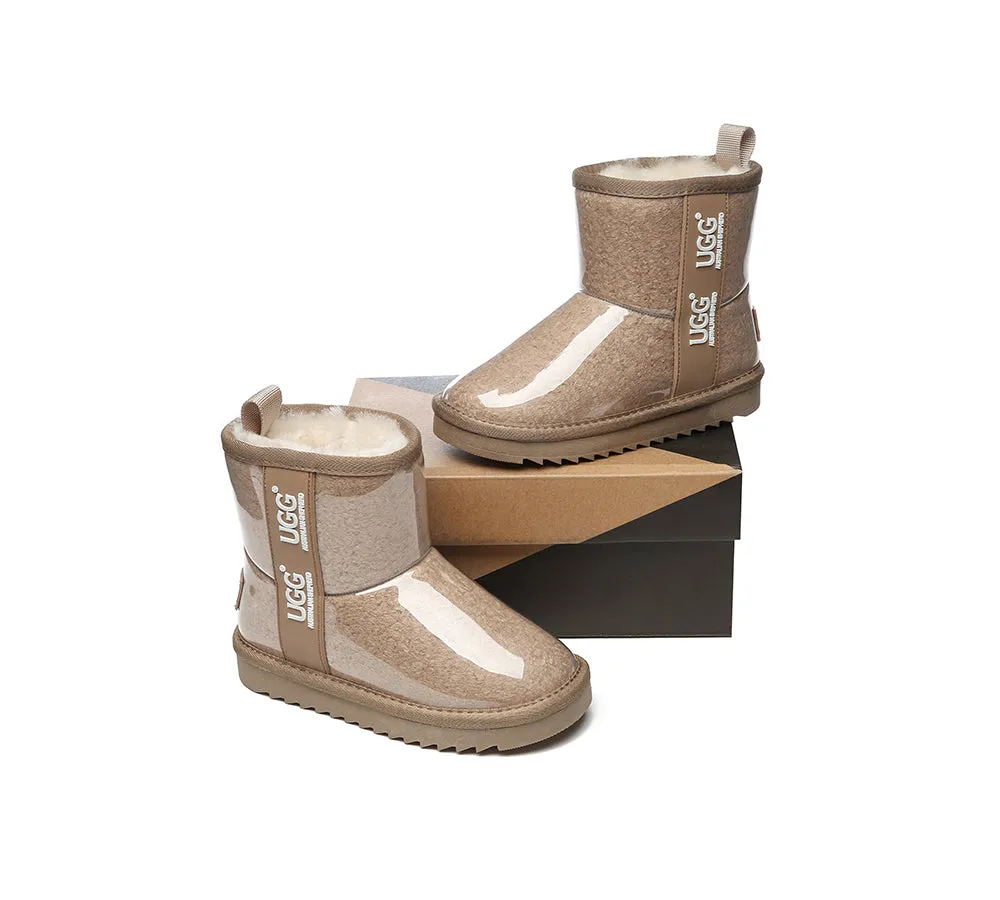 Australian Shepherd® Kids Ugg Boots Clear Waterproof and Shearling Coated Classic