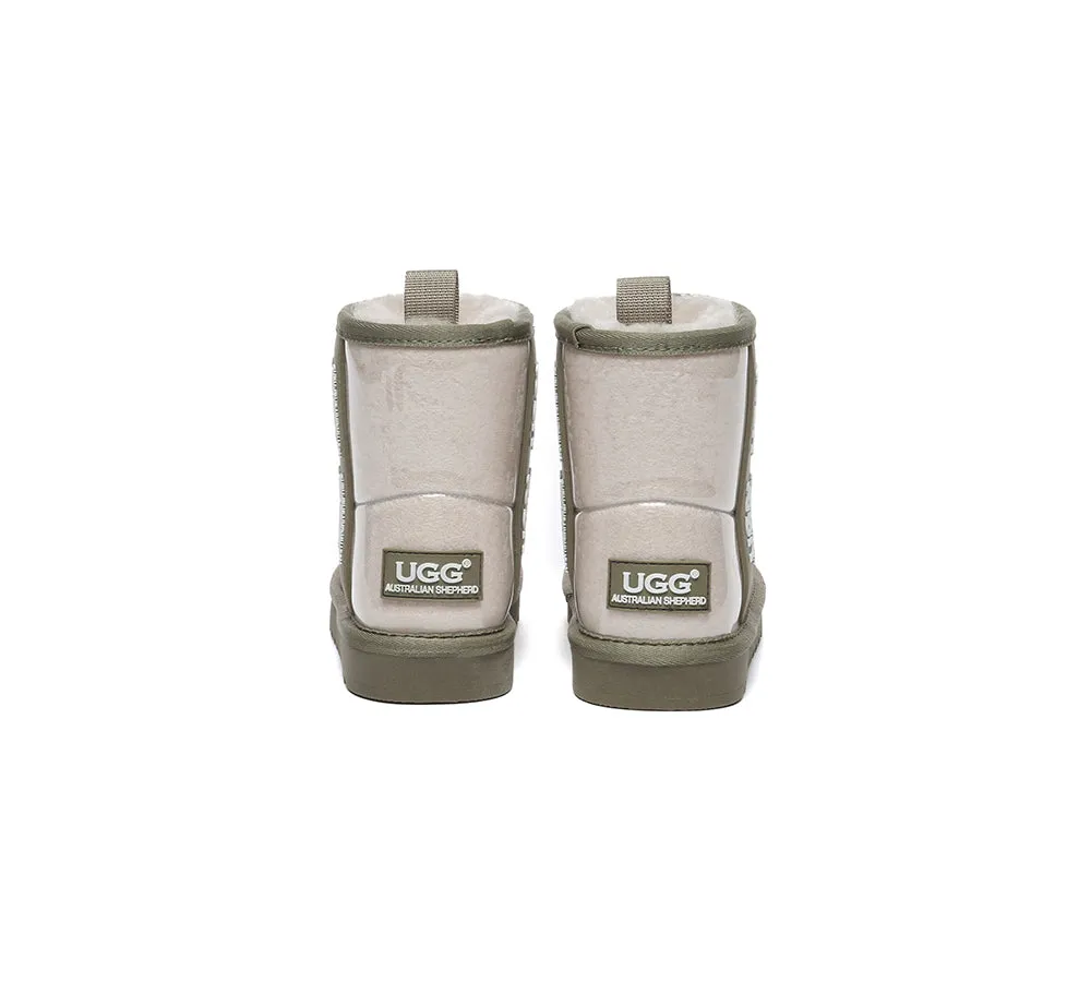 Australian Shepherd® Kids Ugg Boots Clear Waterproof and Shearling Coated Classic