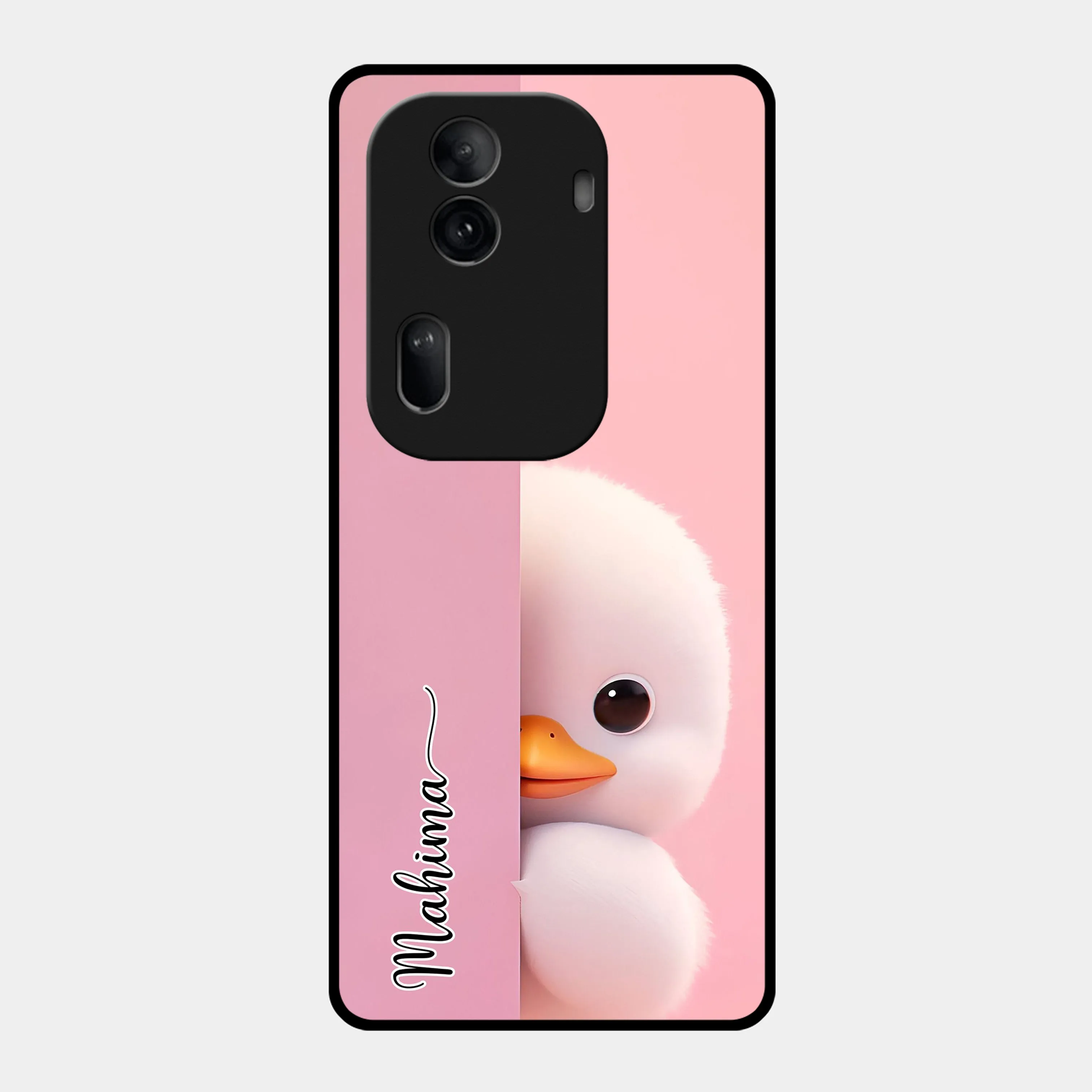 Baby Duck Glossy Metal Case Cover For Oppo