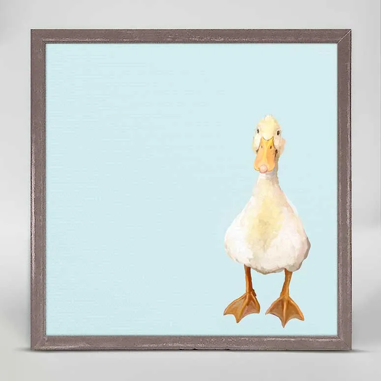 Baby Duck Mini Framed Canvas