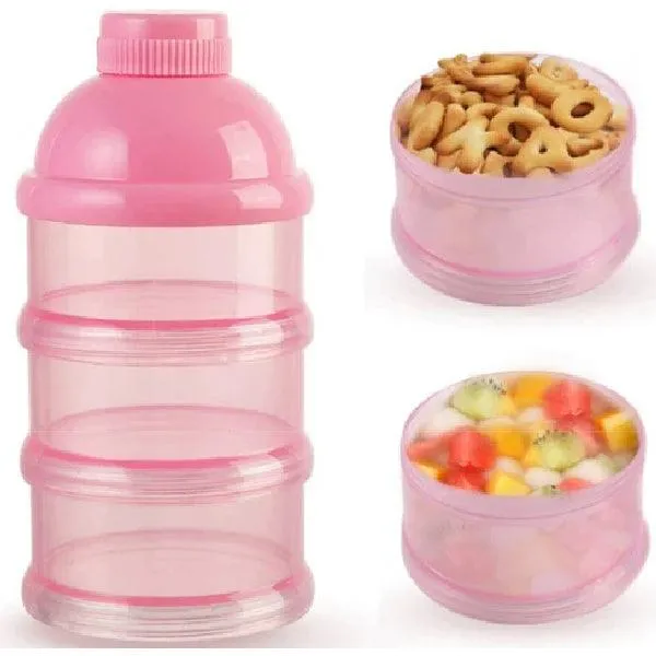 BABY ROSE MILK CONTAINER 3IN1