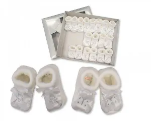 Baby Satin Booties-210w