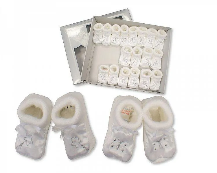Baby Satin Booties-210w