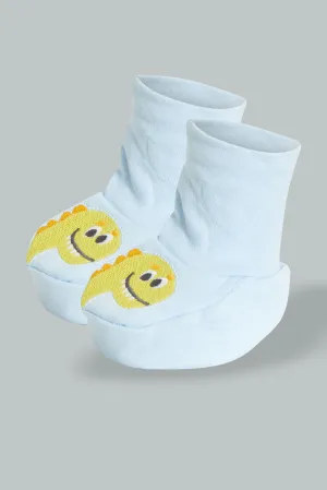 Blue Giraffe Bootie For Babies