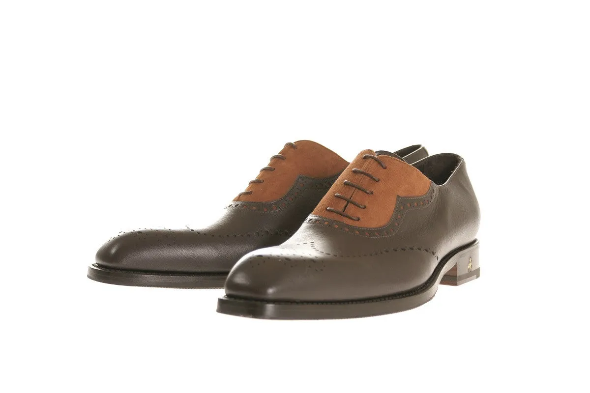 Bologna Deer and Calf Oxford Shoes
