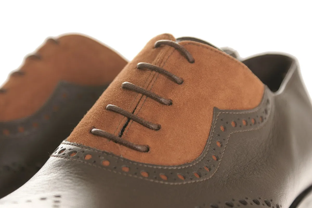 Bologna Deer and Calf Oxford Shoes