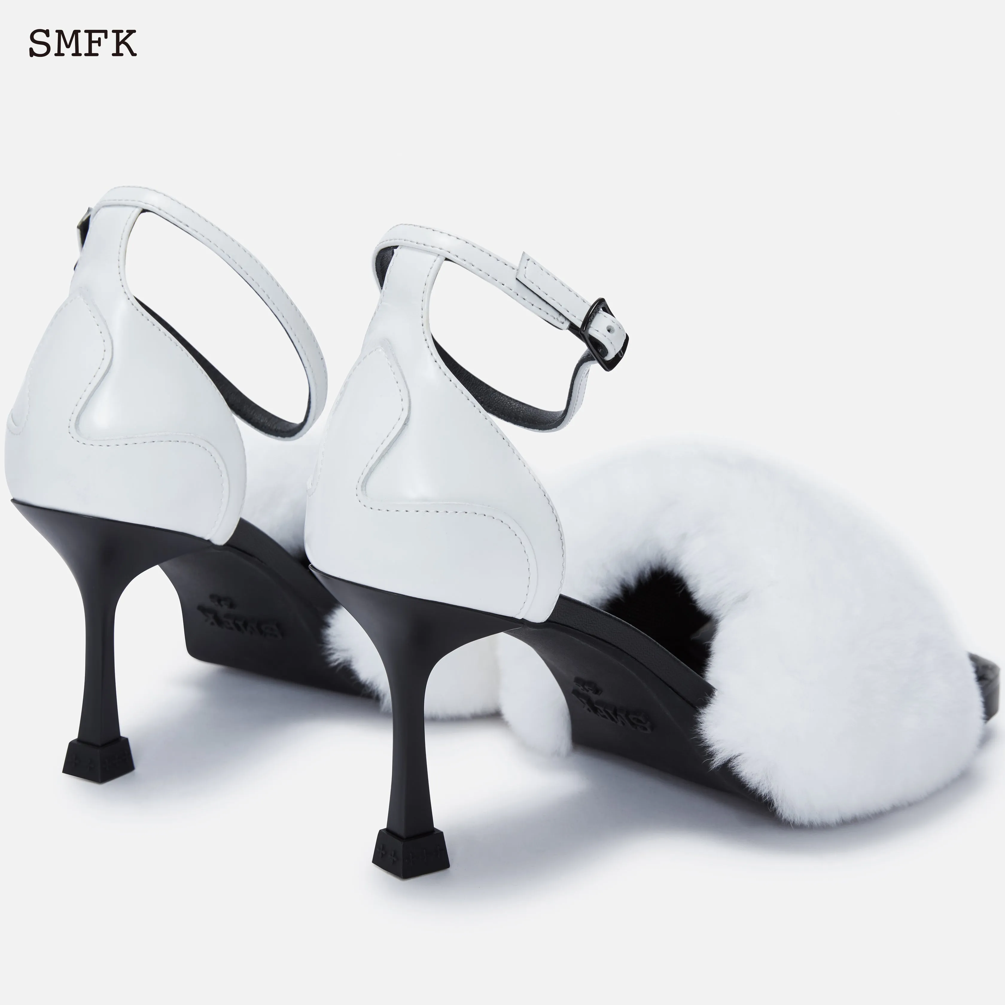 Compass Duck Vintage High Heels White