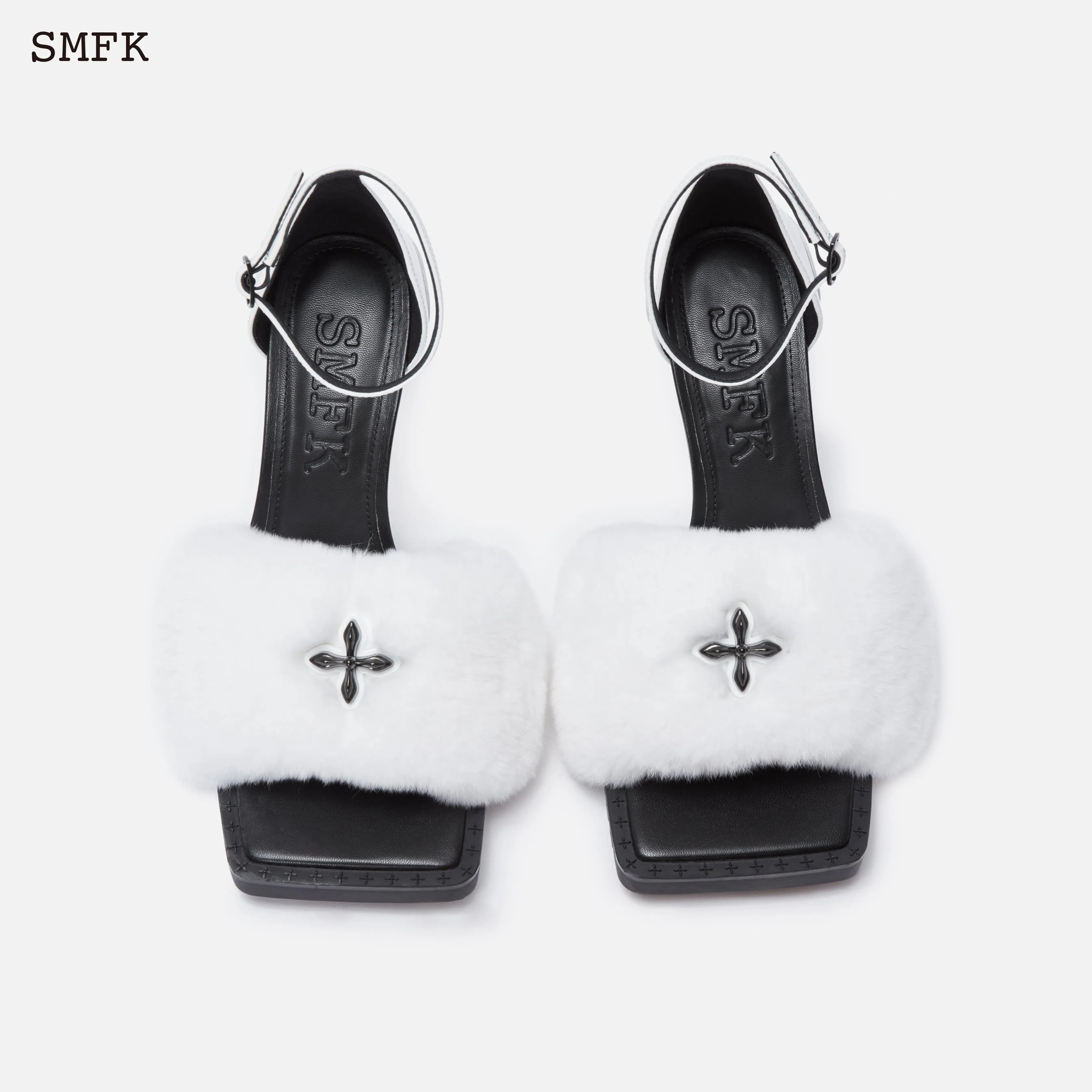 Compass Duck Vintage High Heels White