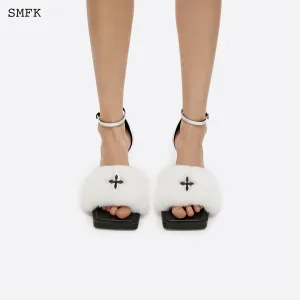 Compass Duck Vintage High Heels White