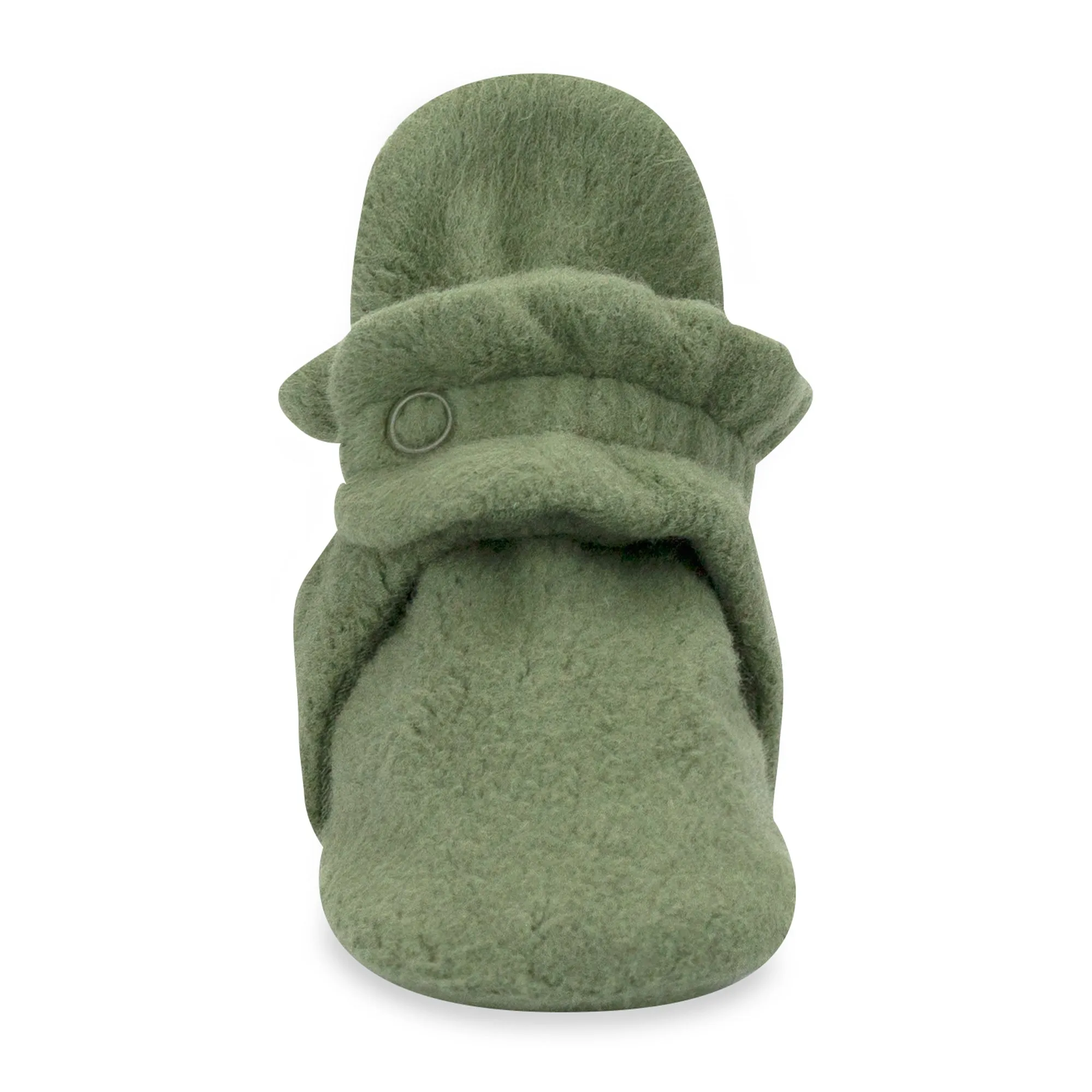 Cozie Fleece Gripper Baby Bootie - Olive
