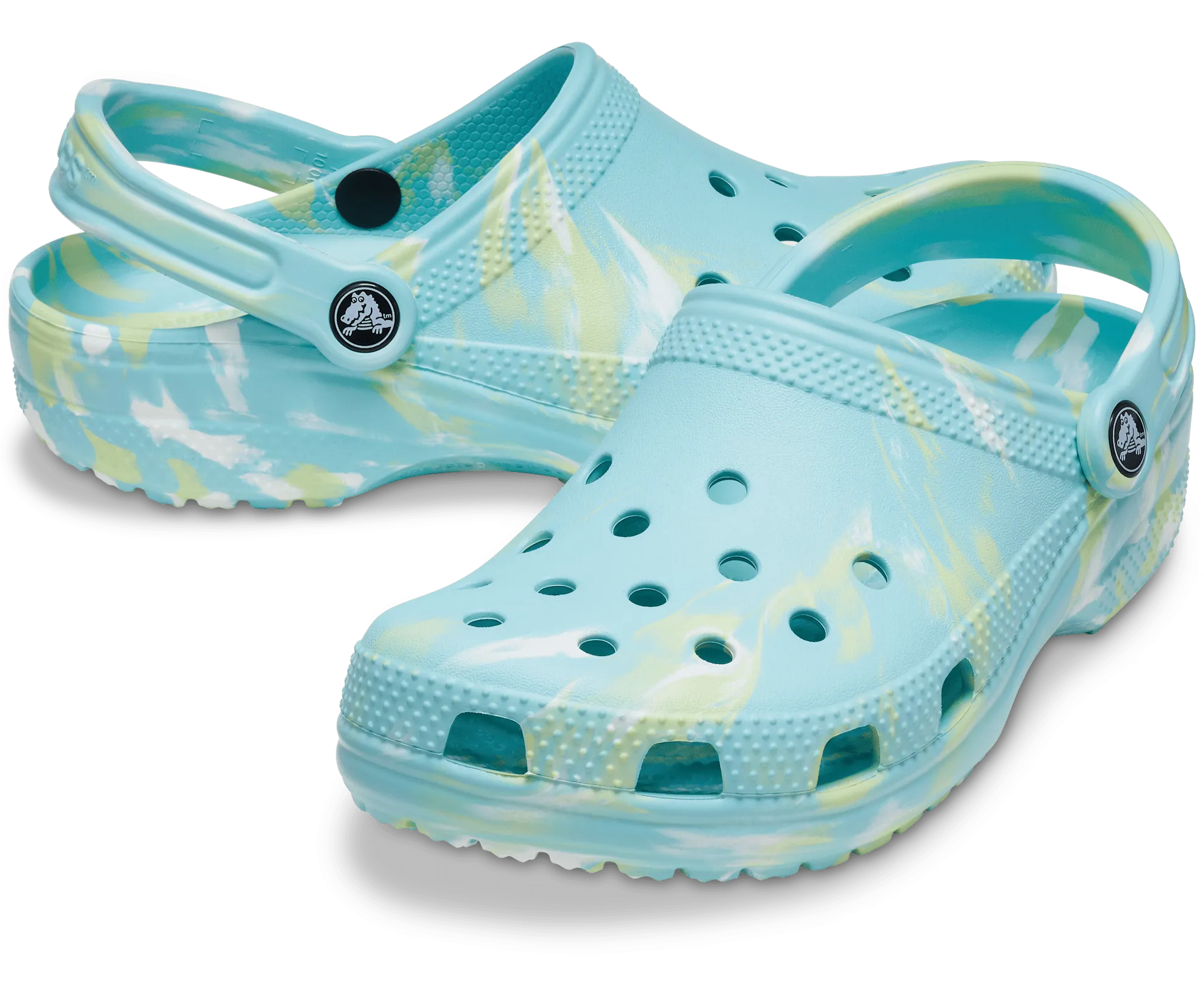Crocs Unisex Classic Marbled Clog - Pure Water