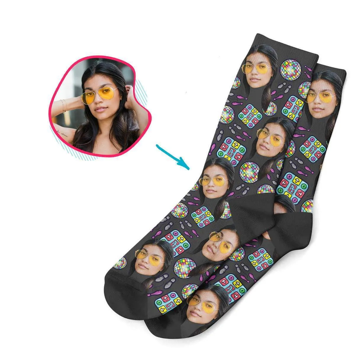 Dancing Personalized Socks