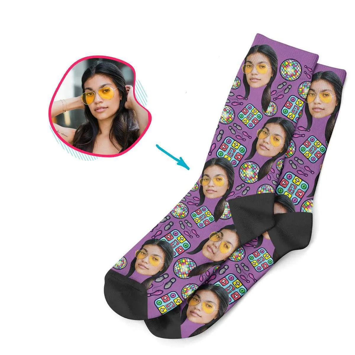 Dancing Personalized Socks