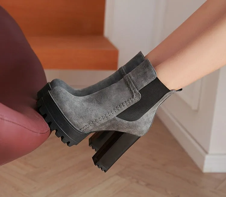 High Heel Ankle Boots