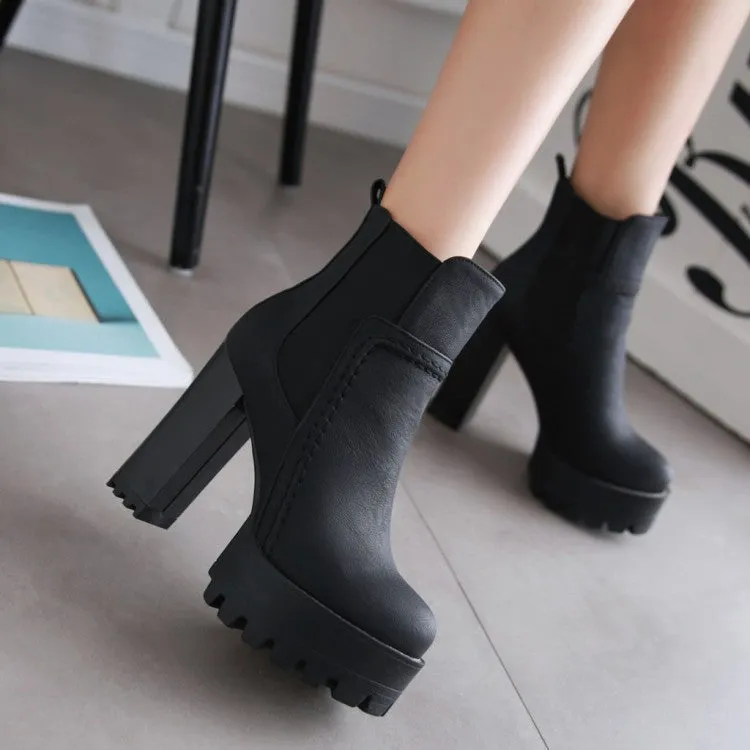 High Heel Ankle Boots