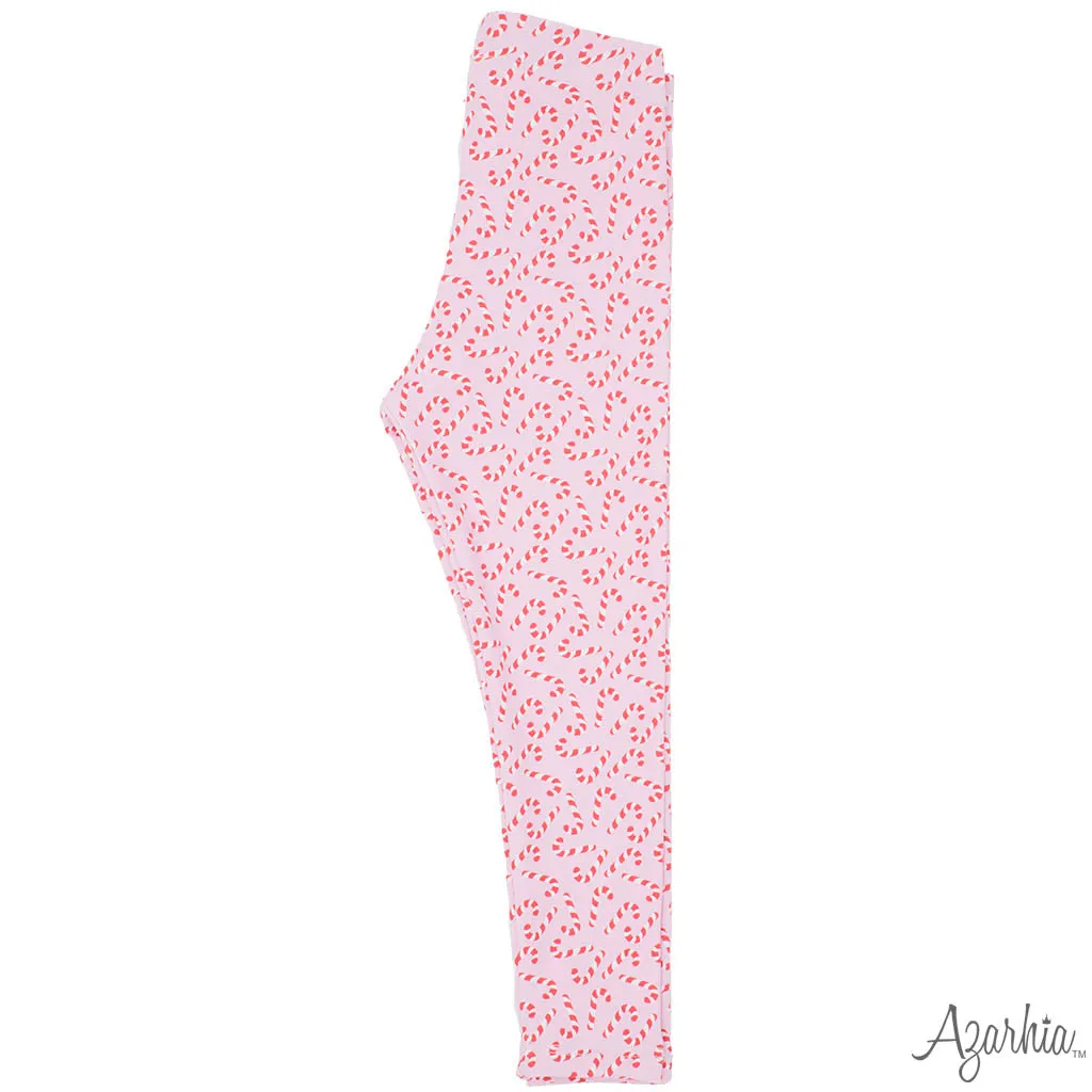 Holly Red sweatshirt with Pink Sequin Candy Canes