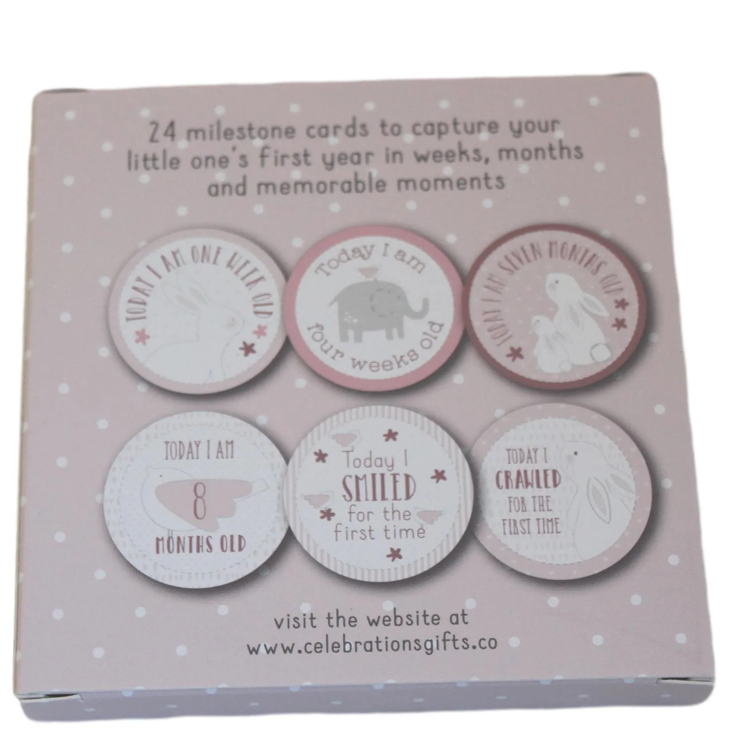 Itsy Baby Girl Gift Hamper with Milestone Cards