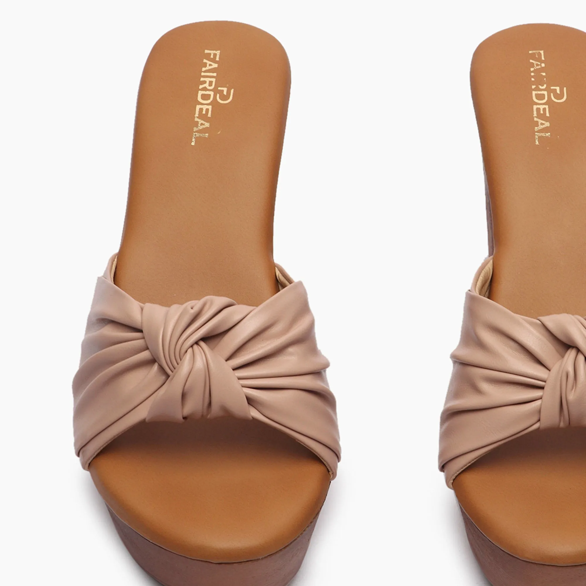 Knot Embellished Heels