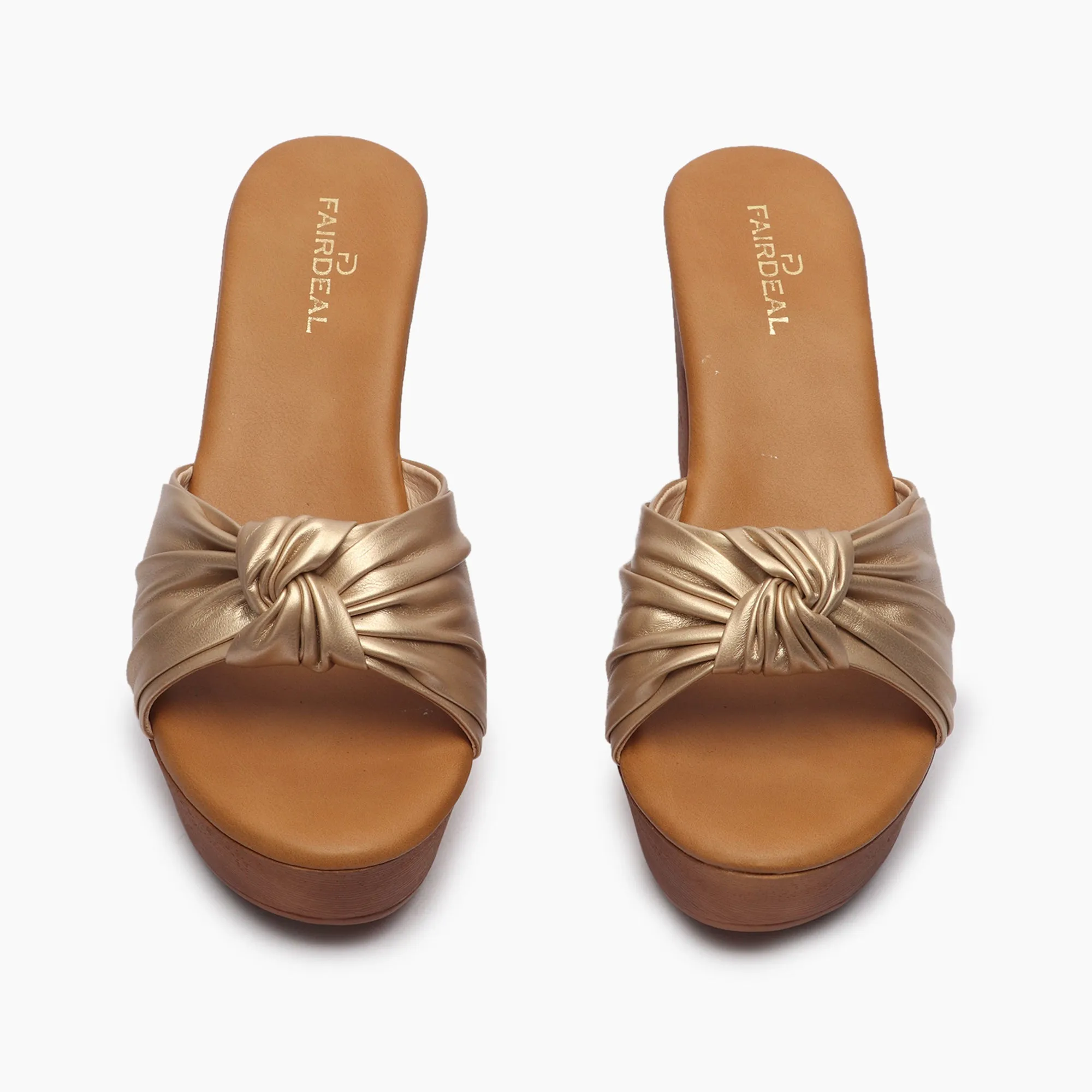 Knot Embellished Heels