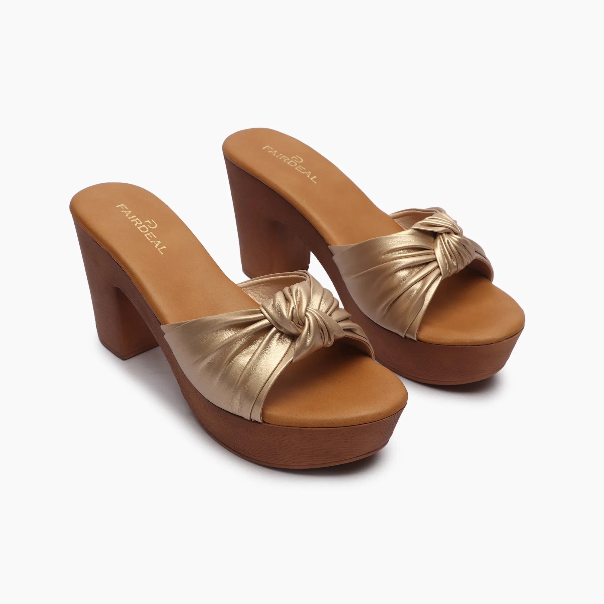 Knot Embellished Heels