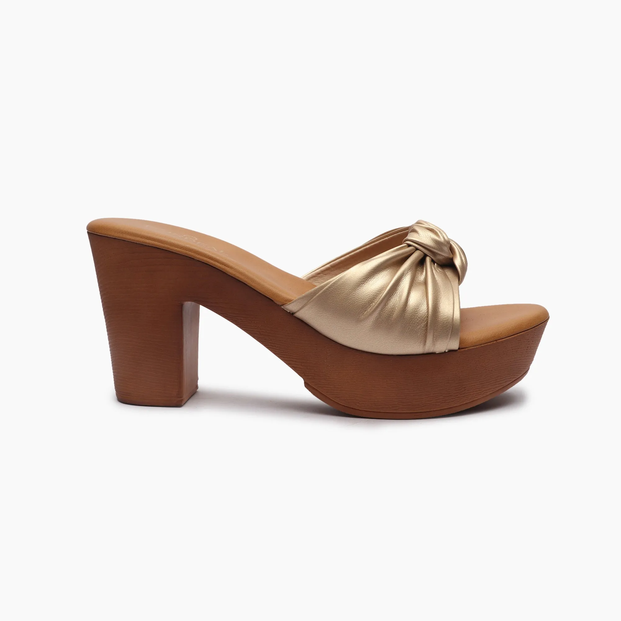 Knot Embellished Heels