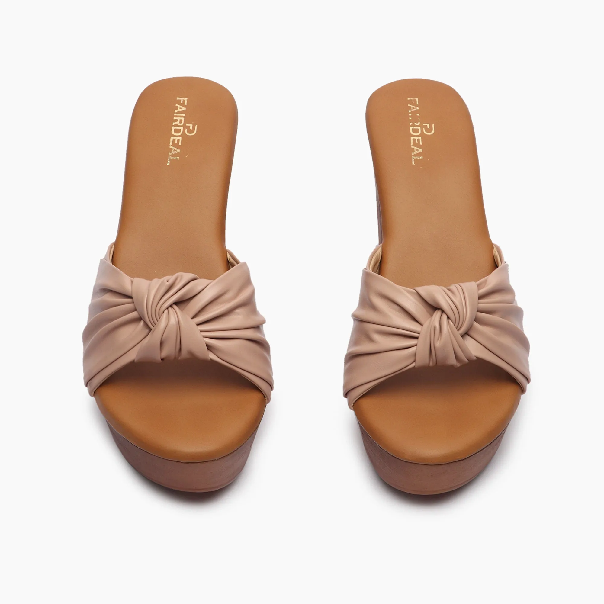 Knot Embellished Heels