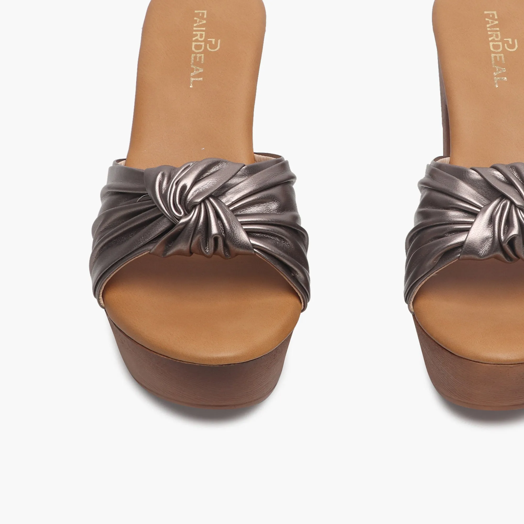 Knot Embellished Heels