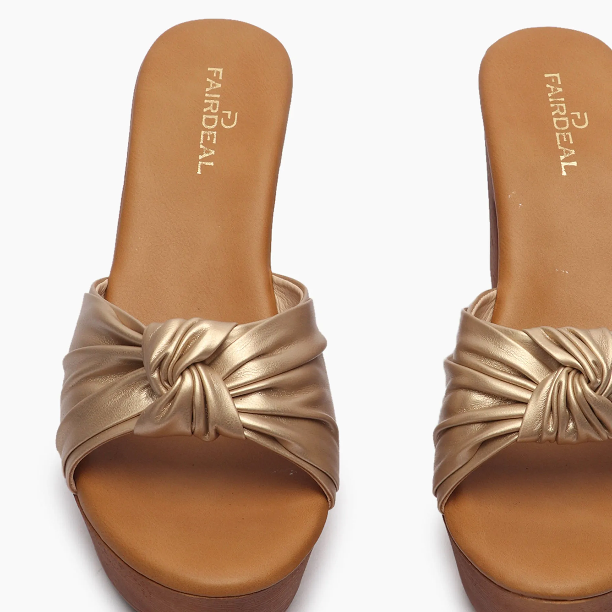 Knot Embellished Heels