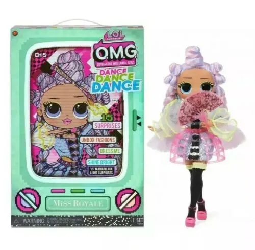 LOL Surprise OMG Dance Dance Dance MISS ROYALE Fashion Doll 15 Surprises