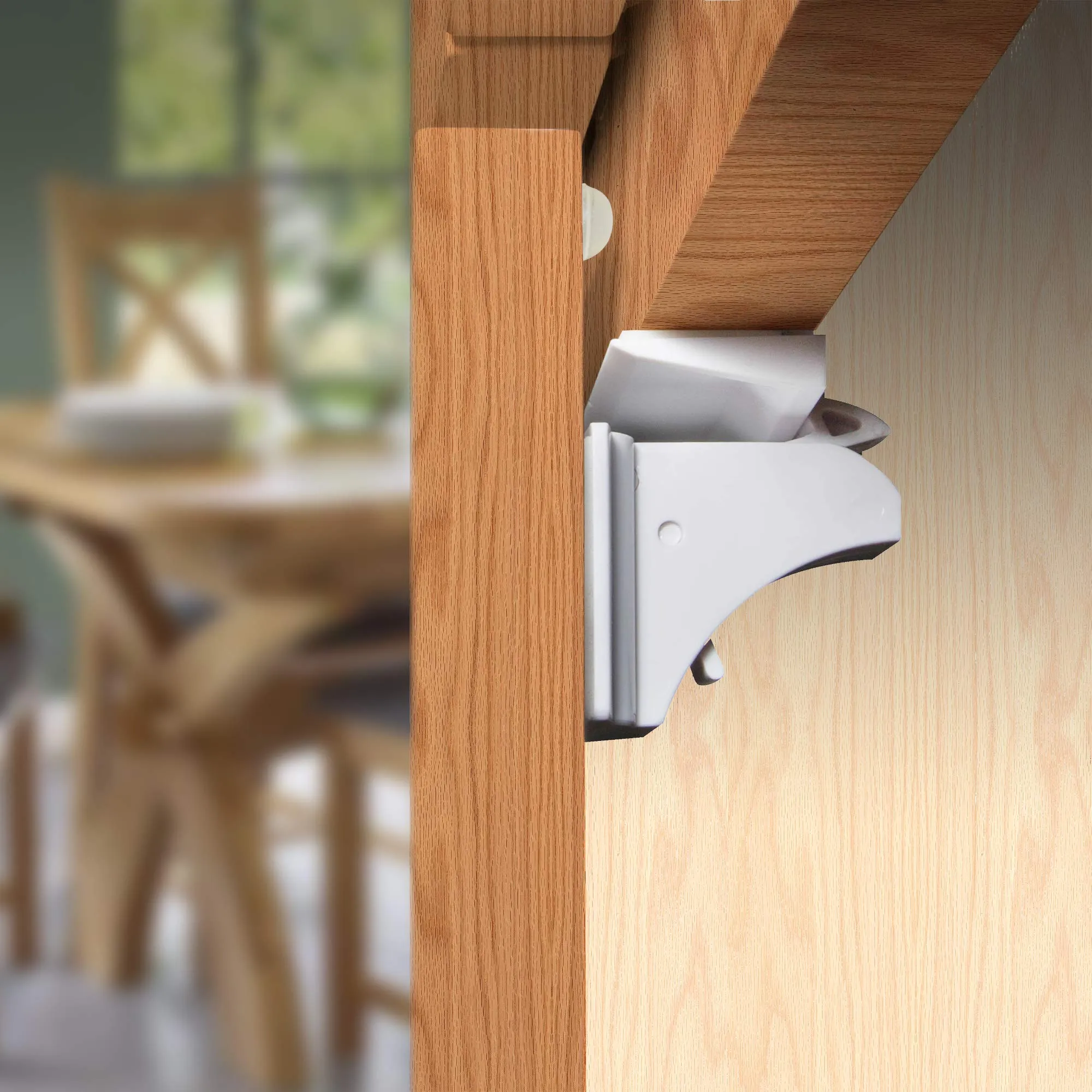 Magnetic Locks - 12 Locks   2 Keys - Magnetic Baby Safety Cabinet And Drawer Locks Child