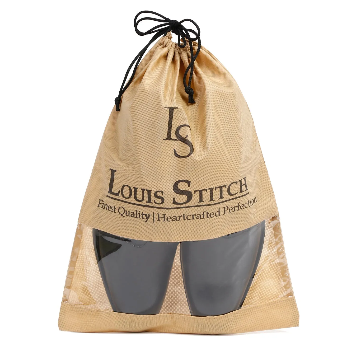 Non Woven Shoe Bag Pack Of  10 Beige See-Thru