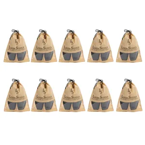 Non Woven Shoe Bag Pack Of  10 Beige See-Thru