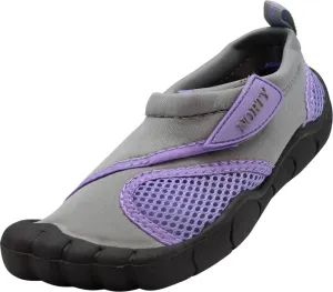 NORTY Girls 11-4 Grey/Purple Watershoe 38892K
