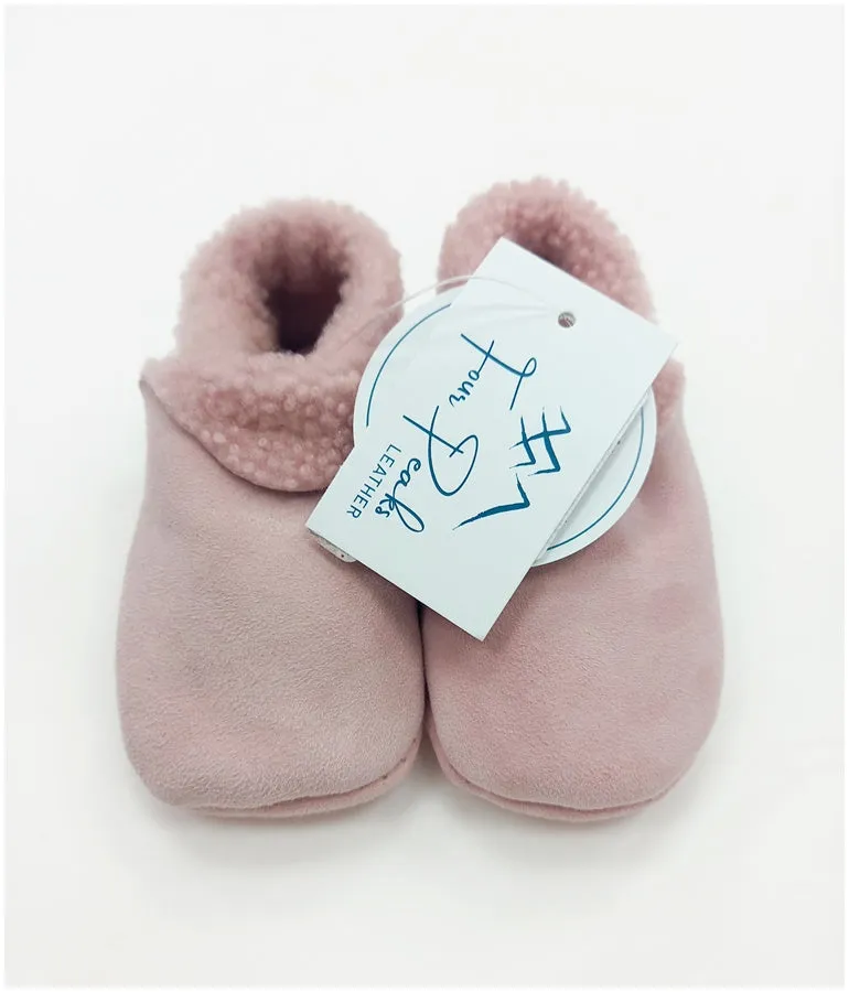 NZ Made Lambskin Booties - Rose