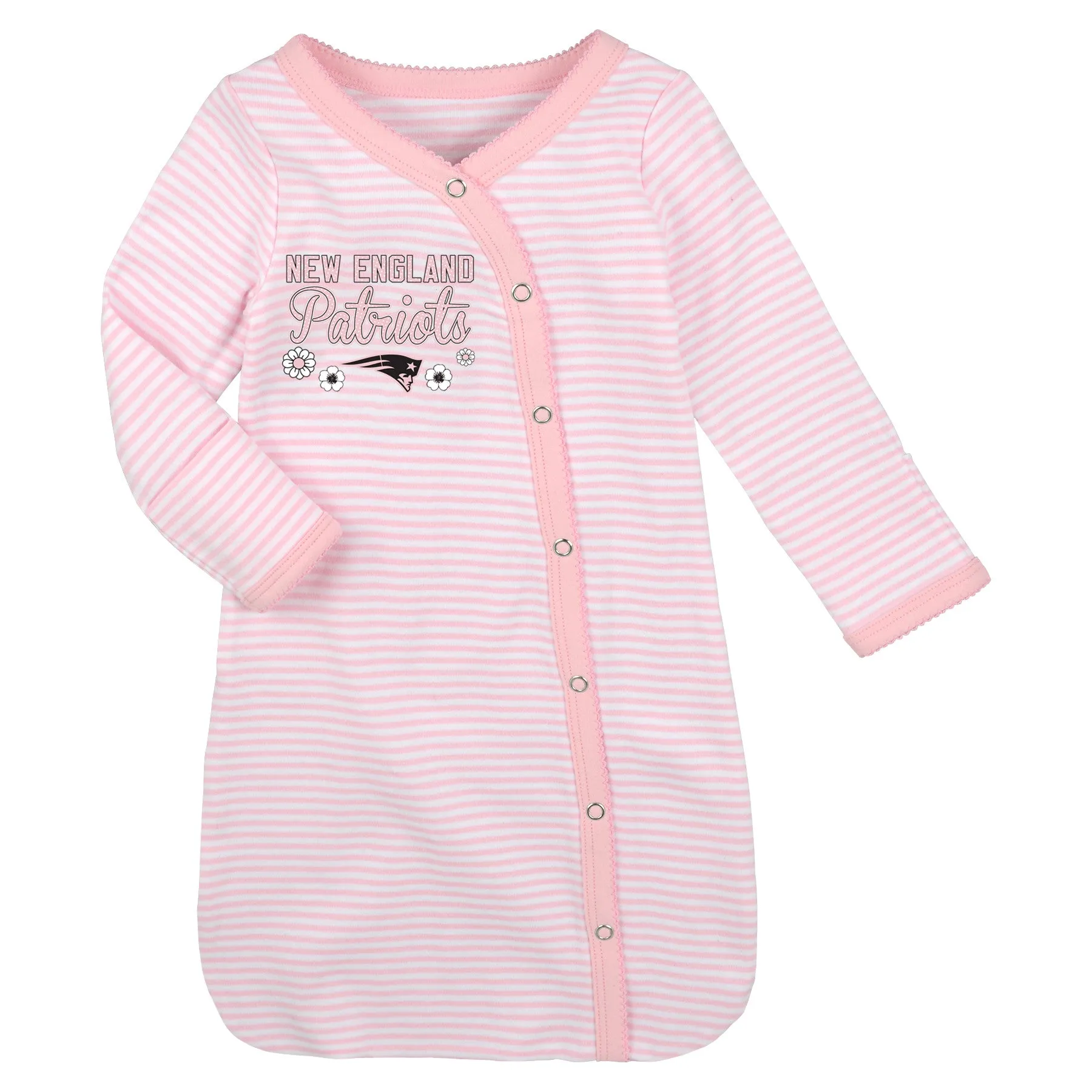 Patriots Pink Newborn Gown, Cap, and Booties