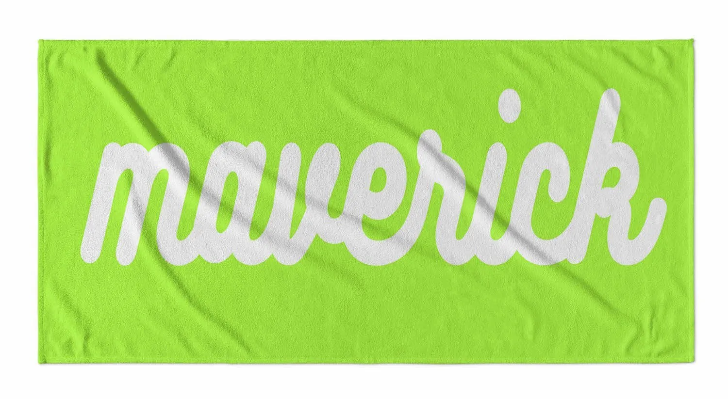 PERSONALIZED SOLID RETRO CURSIVE PREMIUM BEACH TOWEL