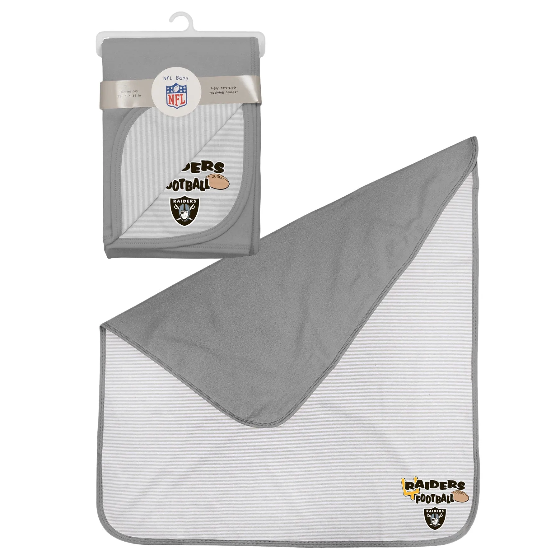 Raiders Newborn Baby Blanket