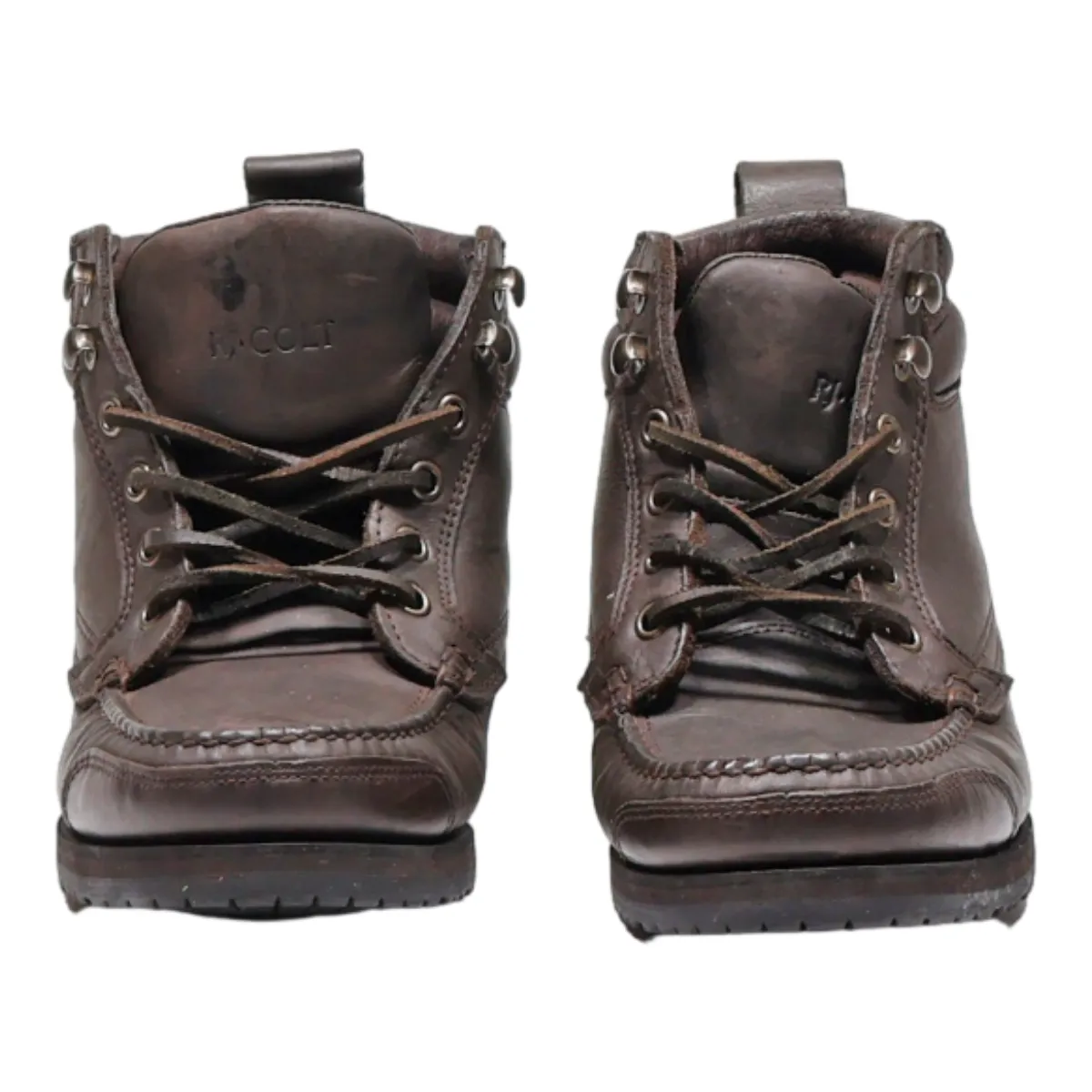 RJ. COLT Lace-Up Boots Brown Leather Womens UK 7