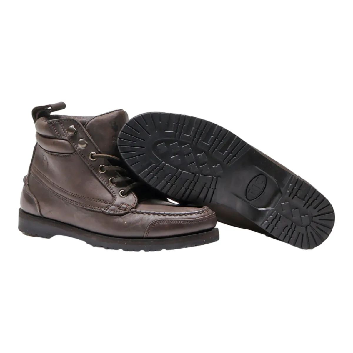 RJ. COLT Lace-Up Boots Brown Leather Womens UK 7