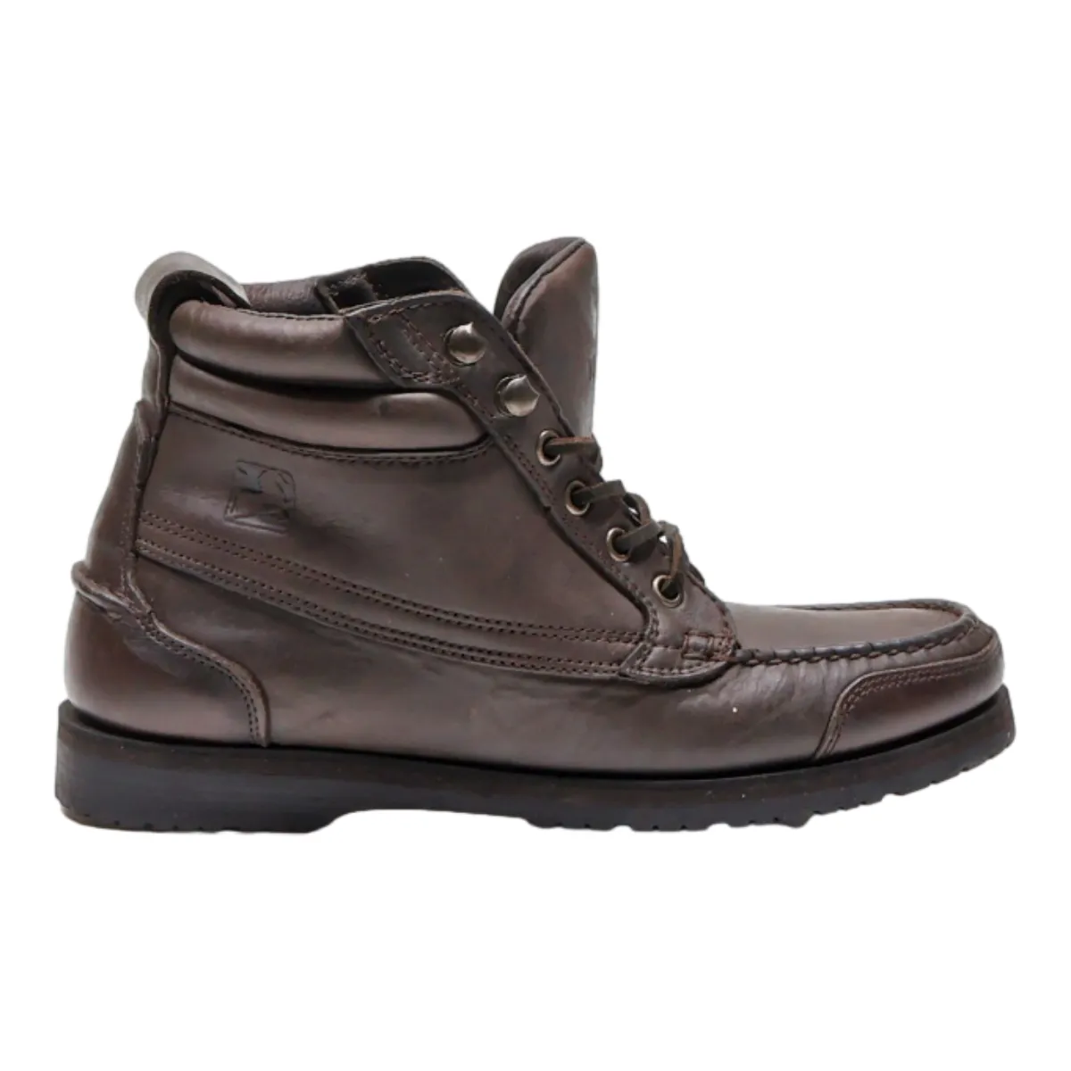 RJ. COLT Lace-Up Boots Brown Leather Womens UK 7