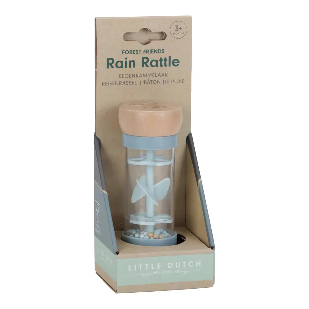 Sensory Baby Rain Rattle - Forest Friends