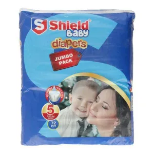 SHIELD BABY DIAPERS LARGE 7-18KG 72 PCS