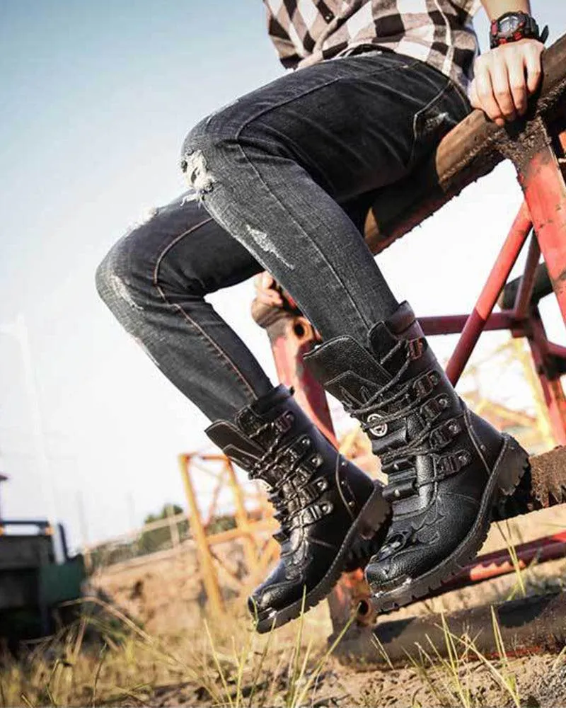 Techwear Motorcycle Riding Boots