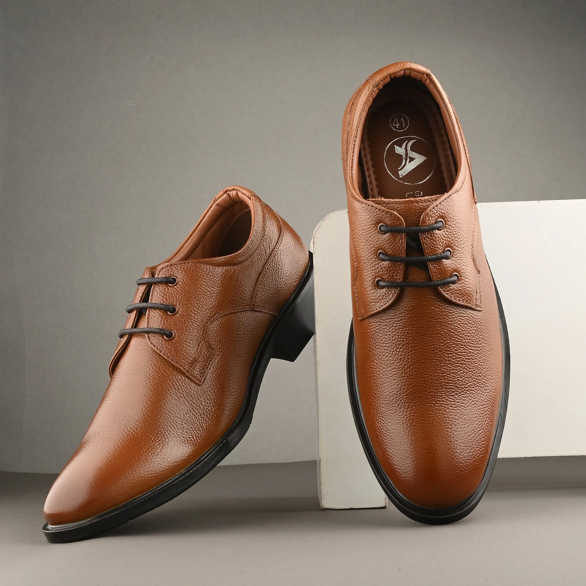 Trusty Full Grain Leather Derby Lace Ups